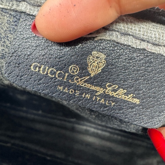 Gucci Vintage Ophidia Navy GG Supreme Canvas Crossbody Bag – Gold Hardware - Picture 7 of 11